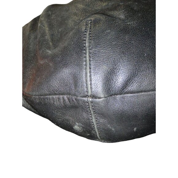 Coach 2010 Soho Black Leather Large Pleated Hobo Buckle Strap Shoulder Bag - Picture 11 of 14